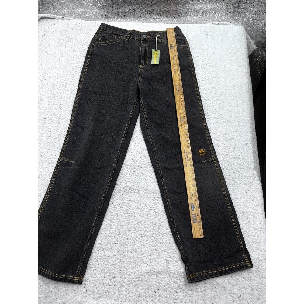 Timberland Jeans Big Boys 20 Relaxed Fit Black Dark Wash Denim High Rise NWT - Picture 5 of 14